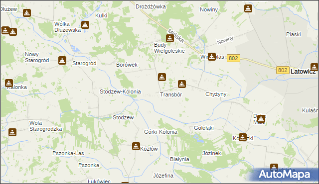 mapa Transbór, Transbór na mapie Targeo