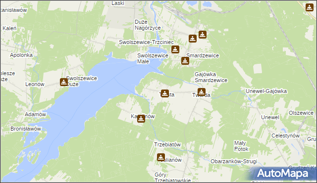 mapa Tresta, Tresta na mapie Targeo