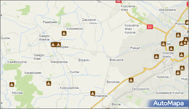 mapa Trkusów, Trkusów na mapie Targeo