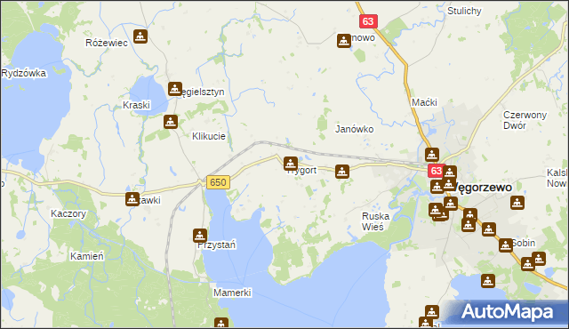 mapa Trygort, Trygort na mapie Targeo