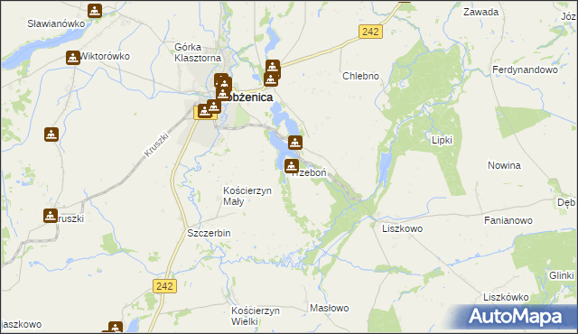 mapa Trzeboń, Trzeboń na mapie Targeo