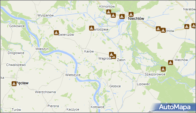mapa Wągroda, Wągroda na mapie Targeo