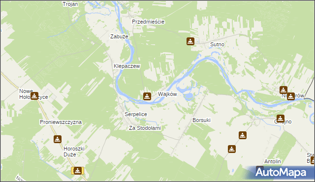 mapa Wajków, Wajków na mapie Targeo