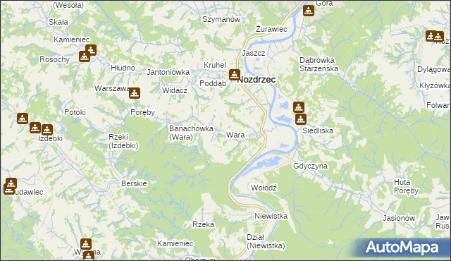 mapa Wara, Wara na mapie Targeo