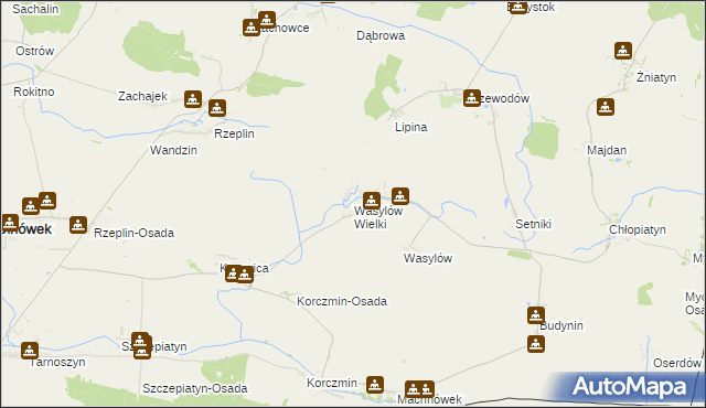 mapa Wasylów Wielki, Wasylów Wielki na mapie Targeo