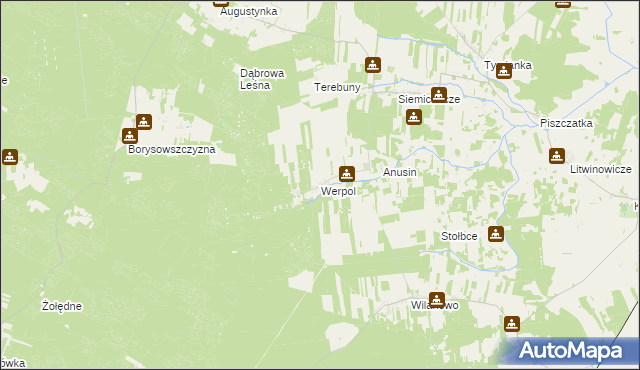 mapa Werpol, Werpol na mapie Targeo