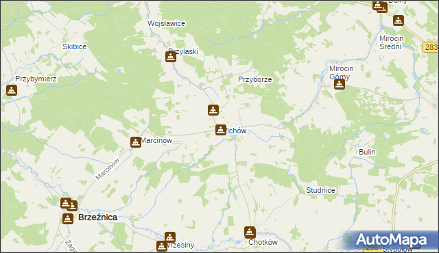 mapa Wichów, Wichów na mapie Targeo