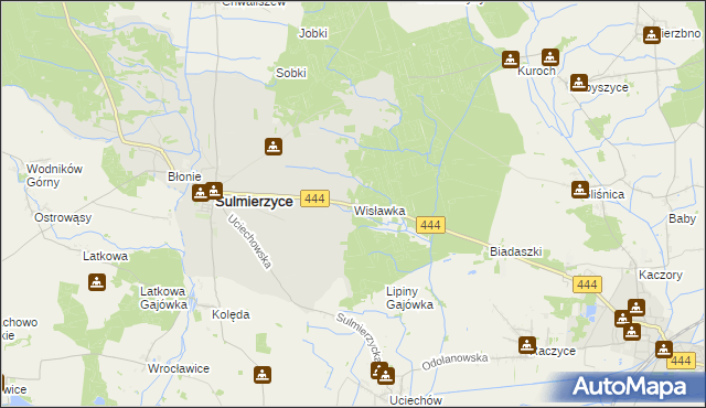 mapa Wisławka, Wisławka na mapie Targeo