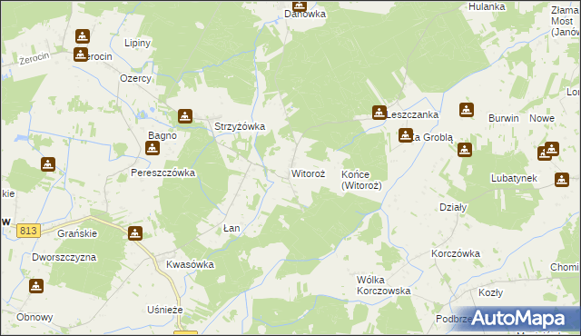 mapa Witoroż, Witoroż na mapie Targeo