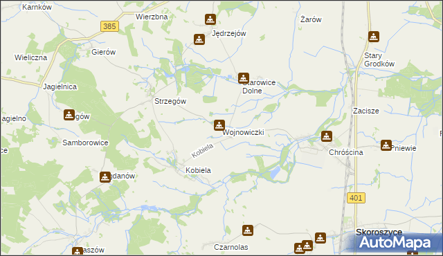 mapa Wojnowiczki, Wojnowiczki na mapie Targeo