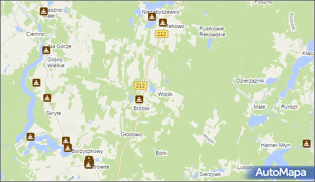mapa Wojsk, Wojsk na mapie Targeo