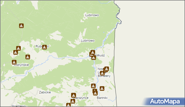 mapa Wołkusz, Wołkusz na mapie Targeo