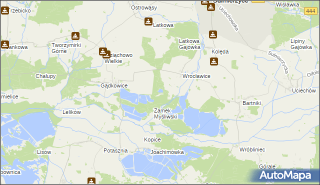 mapa Wrocławice Osada, Wrocławice Osada na mapie Targeo