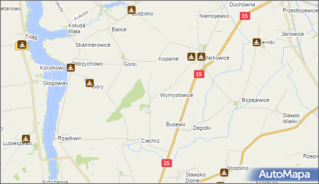 mapa Wymysłowice, Wymysłowice na mapie Targeo