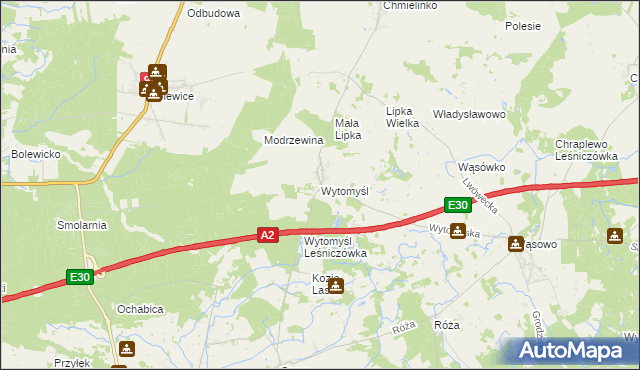 mapa Wytomyśl, Wytomyśl na mapie Targeo