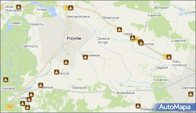 mapa Zarębice, Zarębice na mapie Targeo