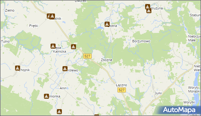 mapa Zbożne, Zbożne na mapie Targeo