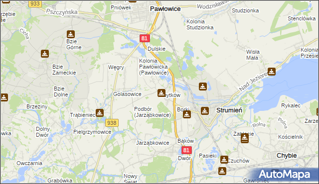 mapa Zbytków, Zbytków na mapie Targeo