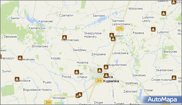 mapa Zdrojówka, Zdrojówka na mapie Targeo
