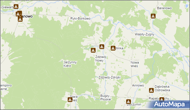 mapa Zdziwój Nowy, Zdziwój Nowy na mapie Targeo