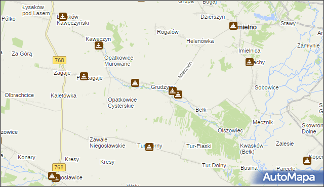 mapa Zegartowice gmina Imielno, Zegartowice gmina Imielno na mapie Targeo