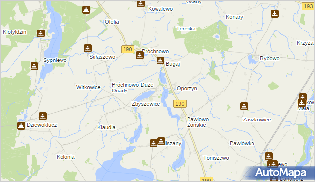 mapa Żoń, Żoń na mapie Targeo