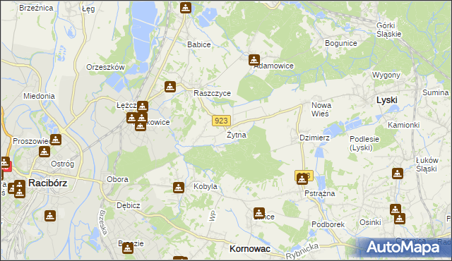 mapa Żytna, Żytna na mapie Targeo