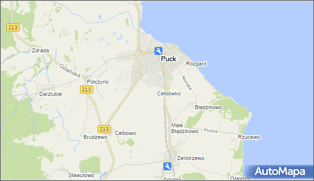 mapa Celbówko, Celbówko na mapie Targeo
