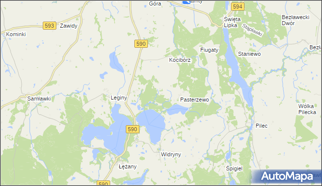 mapa Łabędziewo, Łabędziewo na mapie Targeo