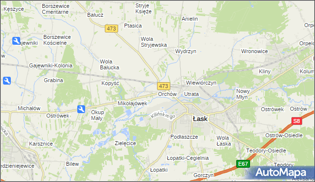 mapa Orchów, Orchów na mapie Targeo