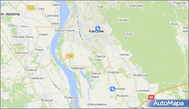 mapa Otwock Mały, Otwock Mały na mapie Targeo