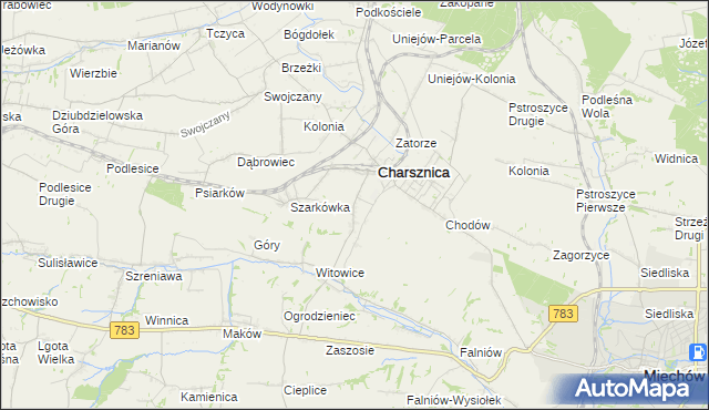 mapa Ciszowice, Ciszowice na mapie Targeo