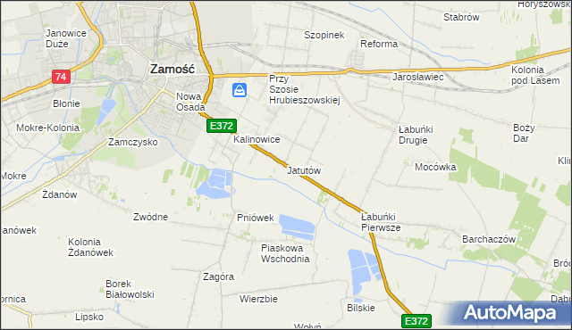 mapa Jatutów, Jatutów na mapie Targeo