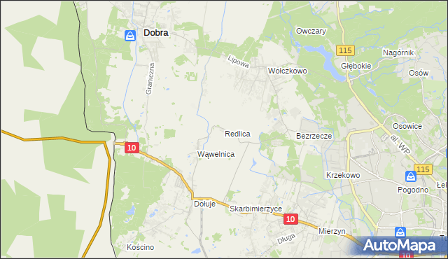 mapa Redlica, Redlica na mapie Targeo