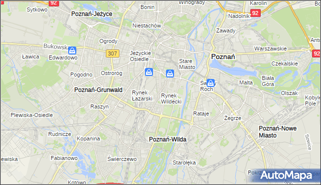 mapa Rynek Wildecki, Rynek Wildecki na mapie Targeo