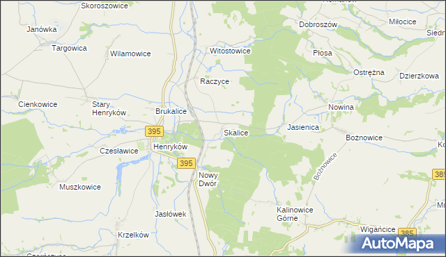 mapa Skalice, Skalice na mapie Targeo