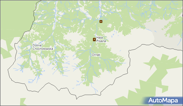 mapa Ornak, Ornak na mapie Targeo