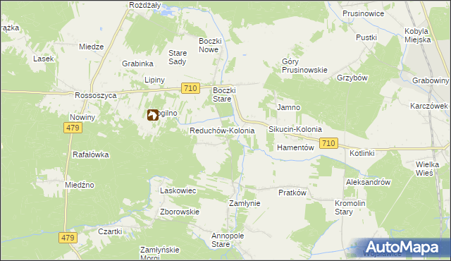 mapa Babiniec gmina Szadek, Babiniec gmina Szadek na mapie Targeo