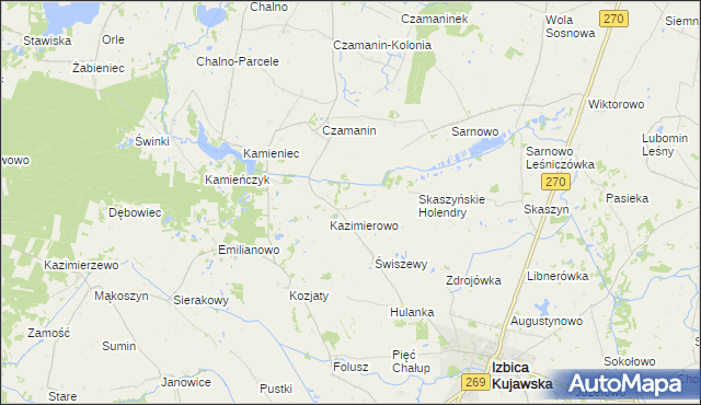 mapa Karczówek gmina Topólka, Karczówek gmina Topólka na mapie Targeo