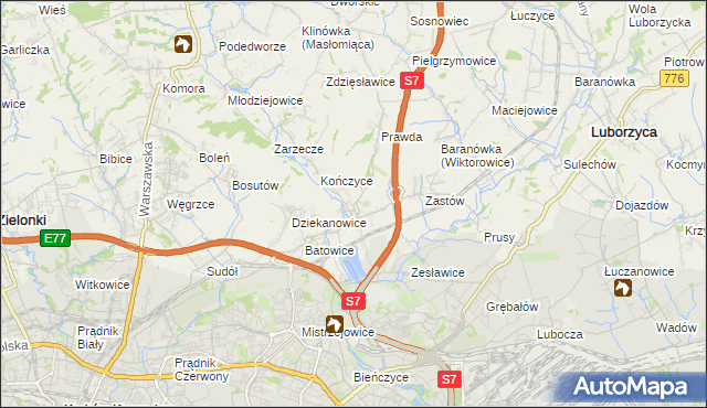 mapa Raciborowice gmina Michałowice, Raciborowice gmina Michałowice na mapie Targeo