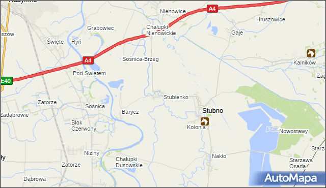 mapa Stubienko, Stubienko na mapie Targeo