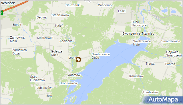 mapa Swolszewice Duże, Swolszewice Duże na mapie Targeo
