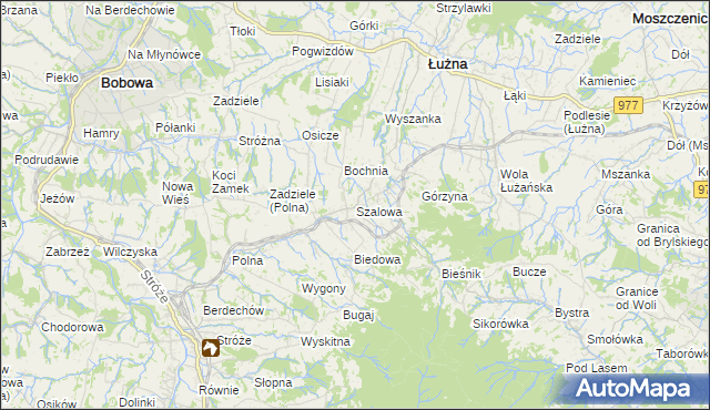 mapa Szalowa, Szalowa na mapie Targeo