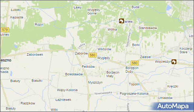 mapa Wyględy, Wyględy na mapie Targeo