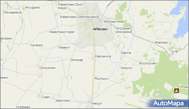 mapa Mąkownica, Mąkownica na mapie Targeo