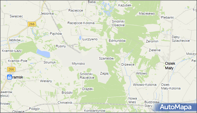 mapa Szarłatów, Szarłatów na mapie Targeo