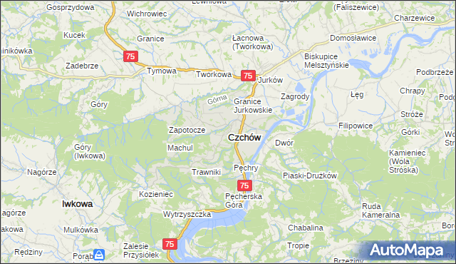 mapa Czchów, Czchów na mapie Targeo