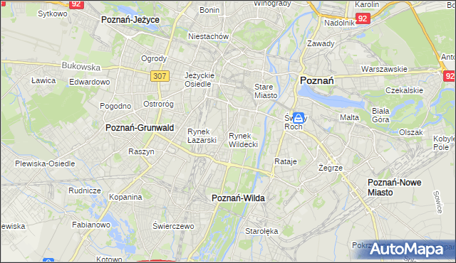 mapa Rynek Wildecki, Rynek Wildecki na mapie Targeo