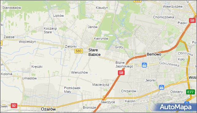 mapa Latchorzew, Latchorzew na mapie Targeo