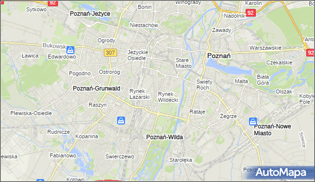 mapa Rynek Wildecki, Rynek Wildecki na mapie Targeo